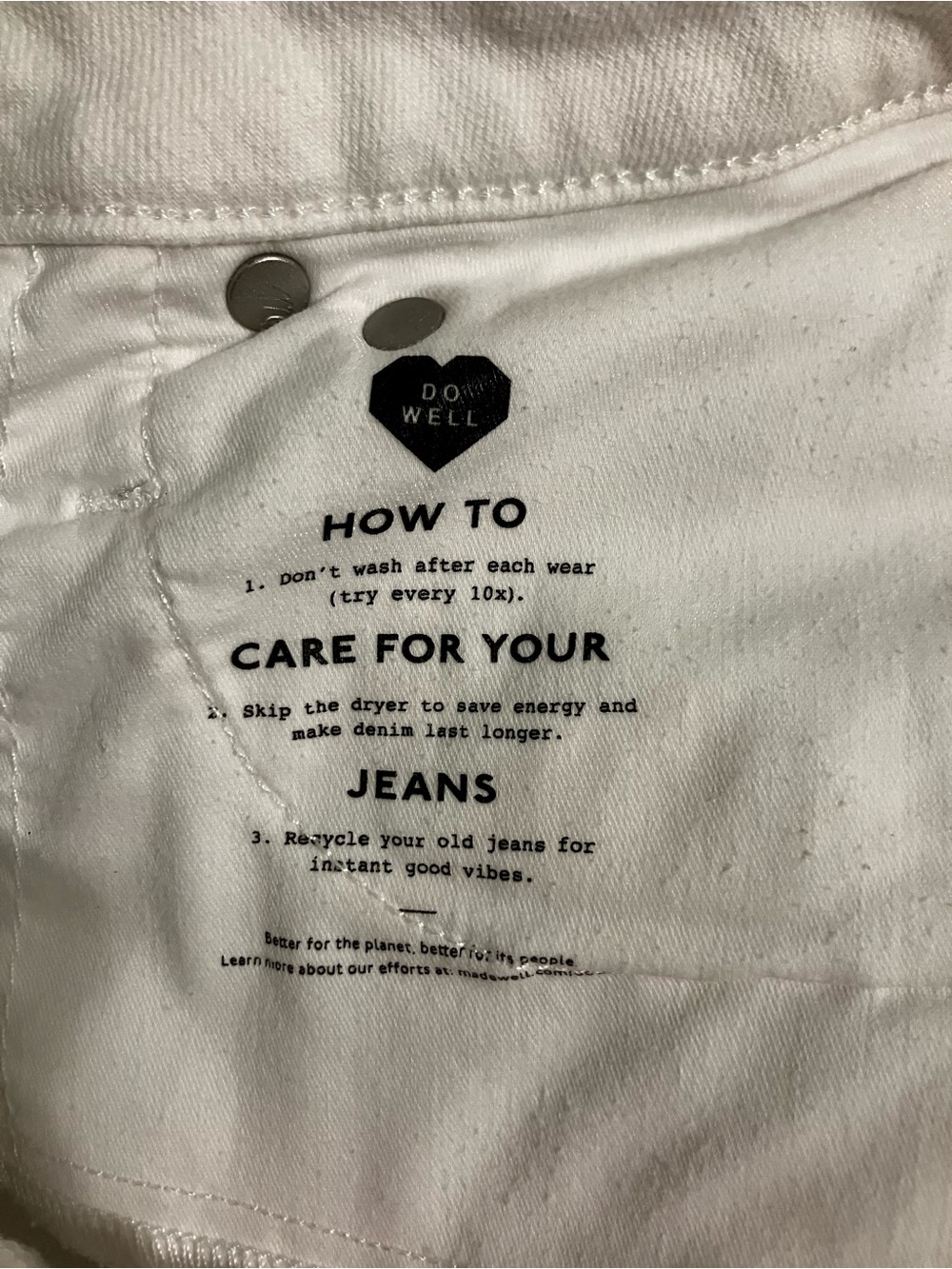 White High-Waist Denim Shorts - Picture 3 of 6